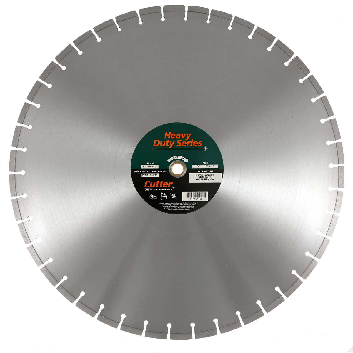 Wet Cutting Floor Saw Blades - Concrete (Heavy Duty)