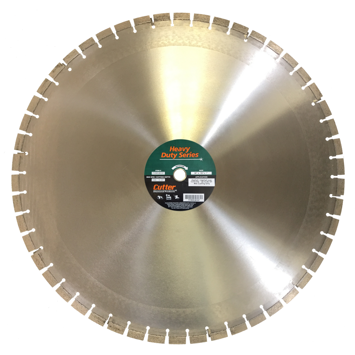 Wet Cutting Floor Saw Diamond Blade - Asphalt (Heavy Duty)
