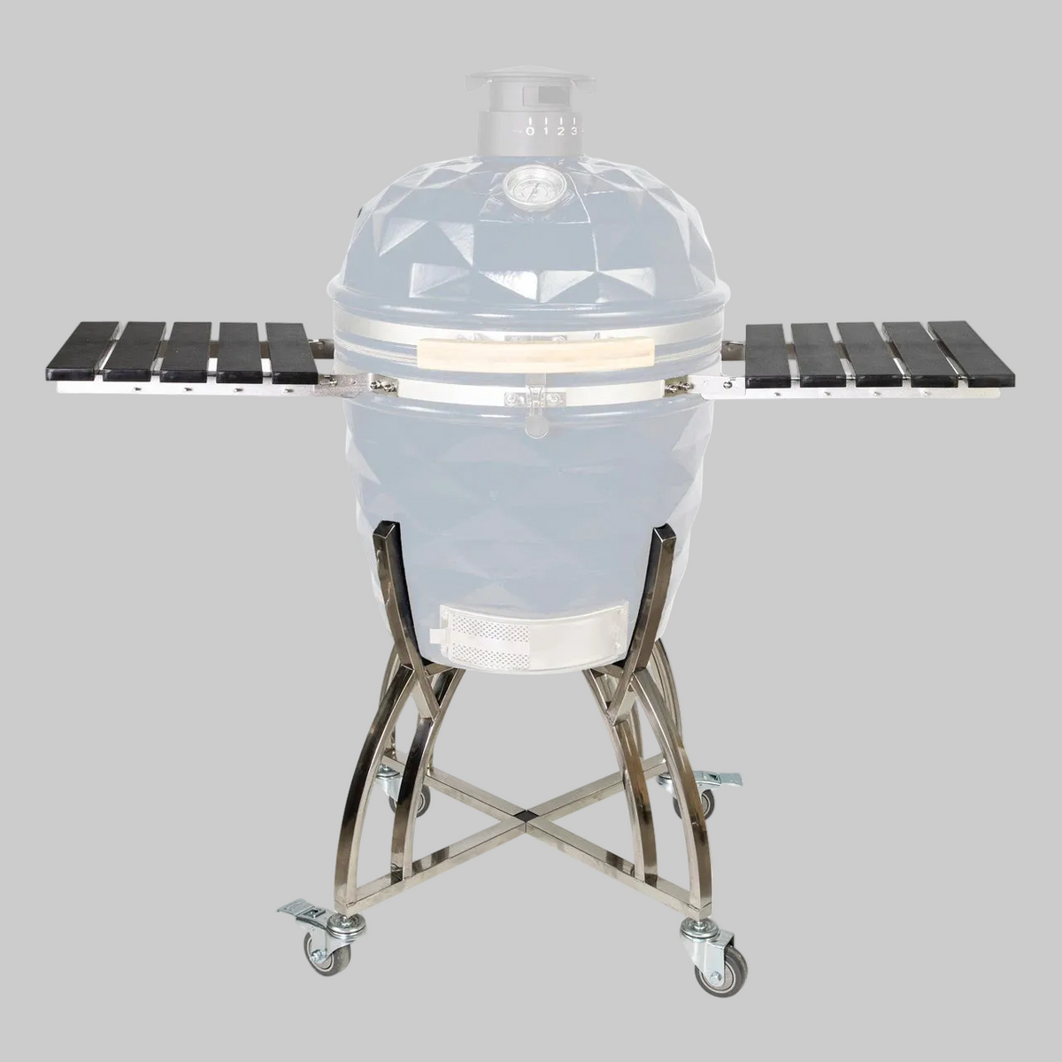 Elements Blue Diamond Kamado Smoker Cart 22