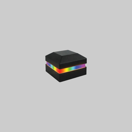 2” Aluminum Color Changing LED Post Cap Light (TS-C120C-BLK)