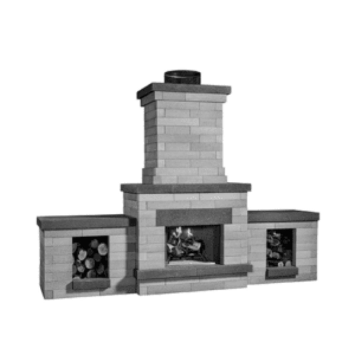 Fireplace |2'7 x 4'3 x 7'8