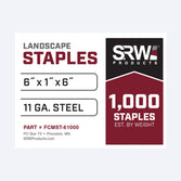 6" Fabric Staples (1000 per box)