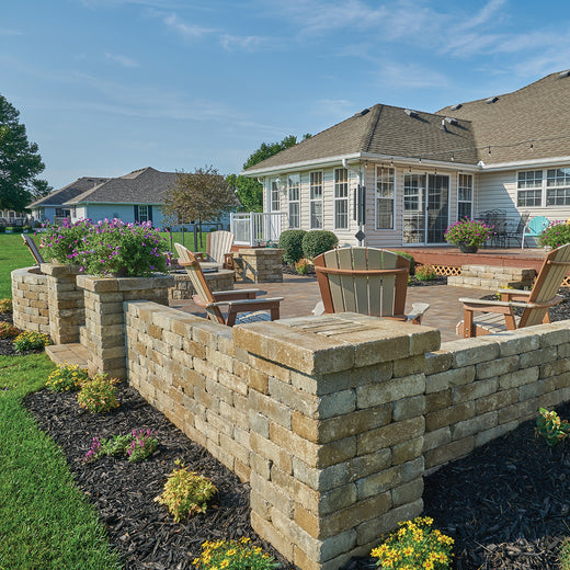 Pavestone Rumbled Wall Retaining Walls | The Hardscape Exchange