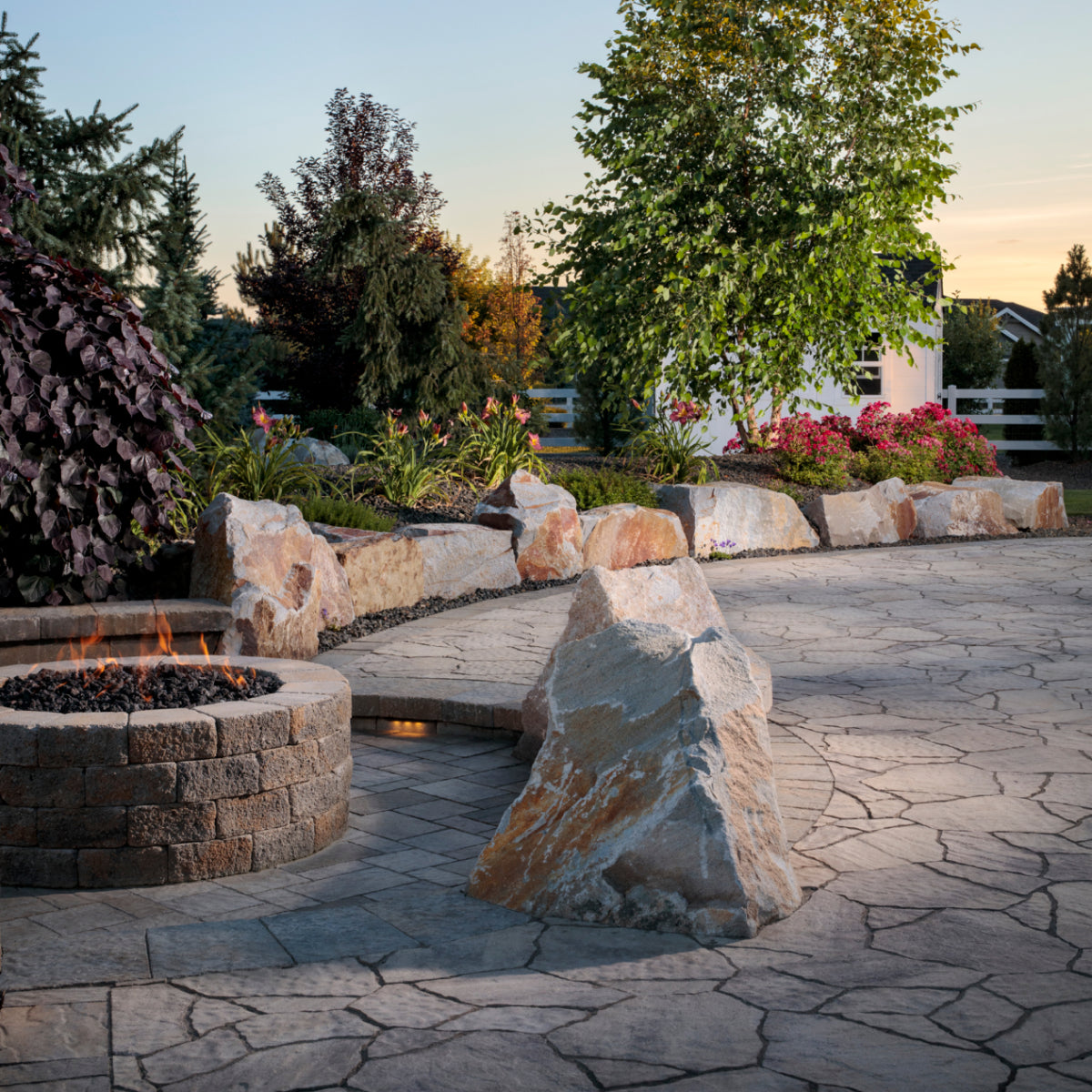 Weston Stone Fire Pit Kit Square/Circle