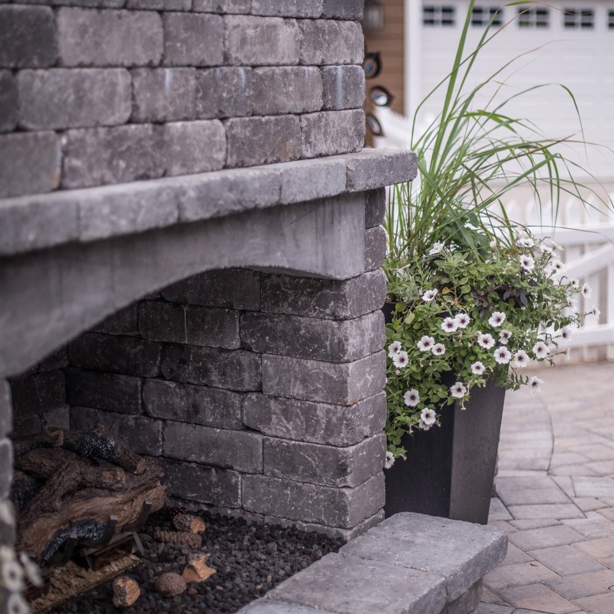 Weston Stone Traditional Fireplace