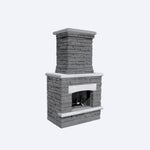 Fireplace |2’7”D x 4’3”W x 7’8”H